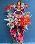 Lion Dance Artificial Flower  Stand