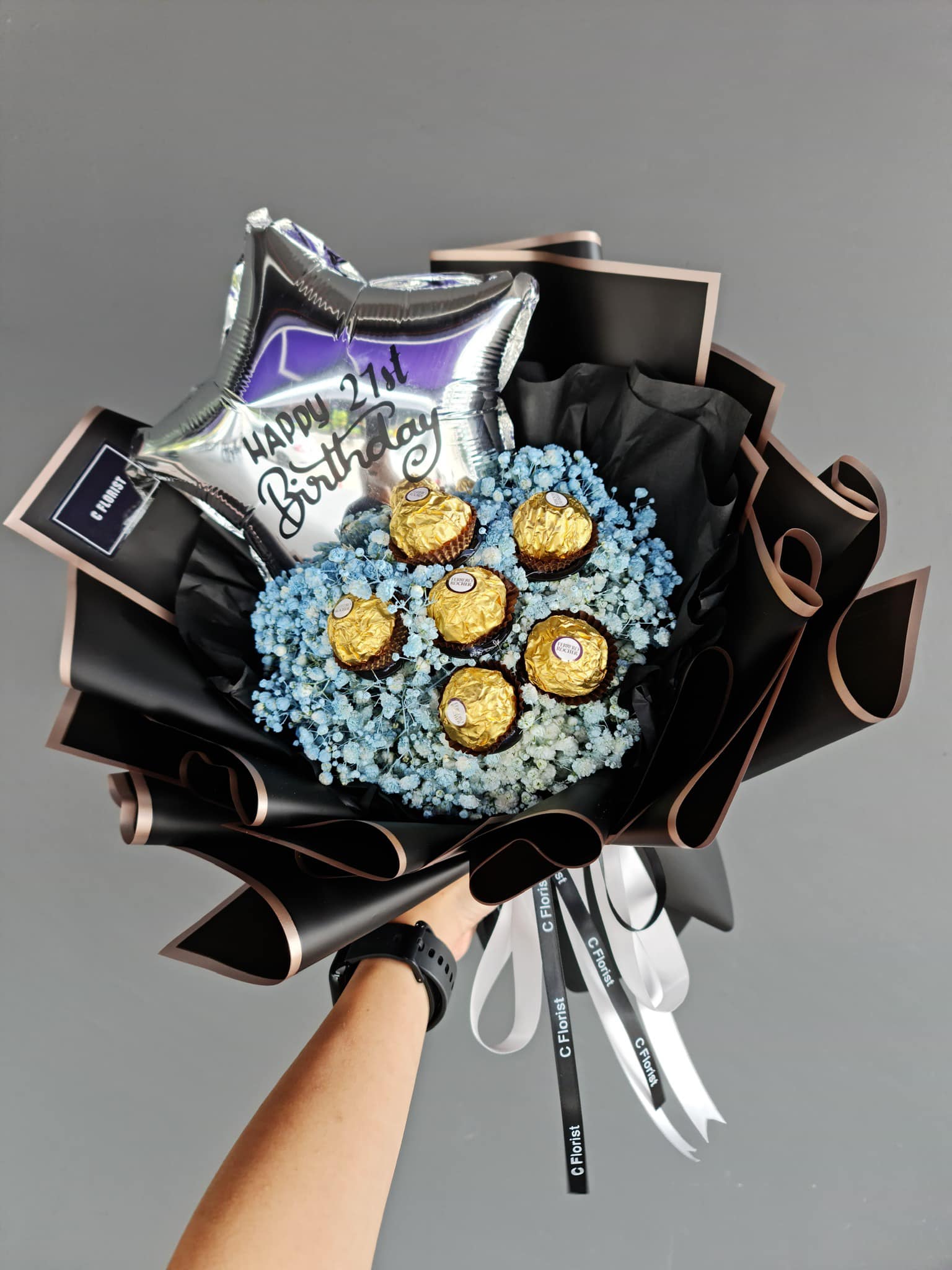 Ferrero Rocher Baby Breath with Star