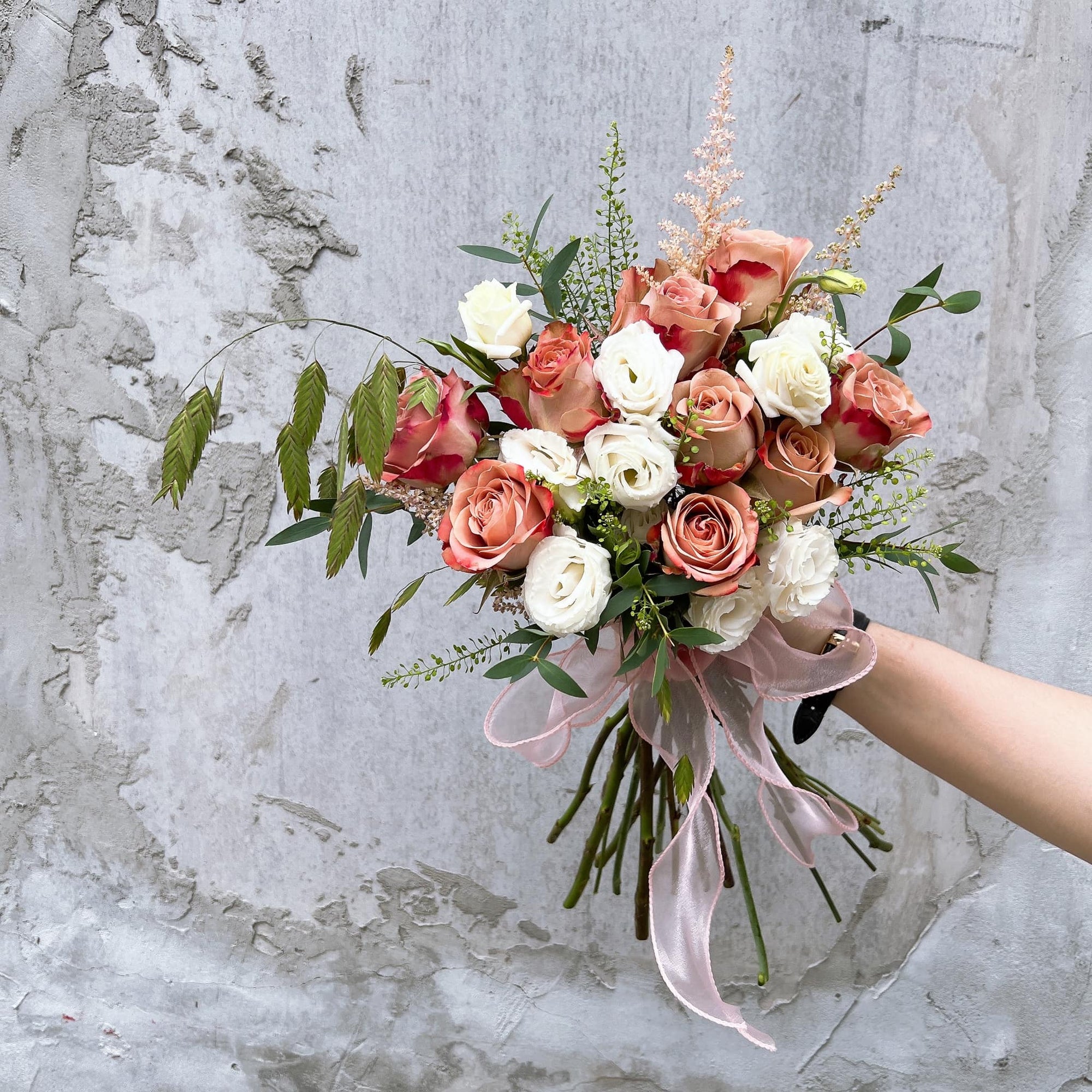 Rustic Mocha Bridal Bouquet