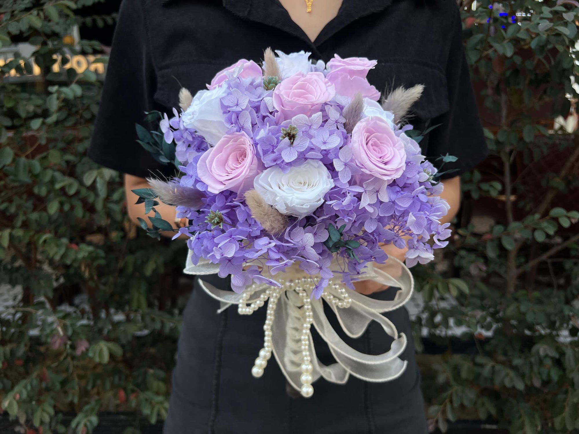 Lilac Whisper & Ocean Mist Bridal Bouquet