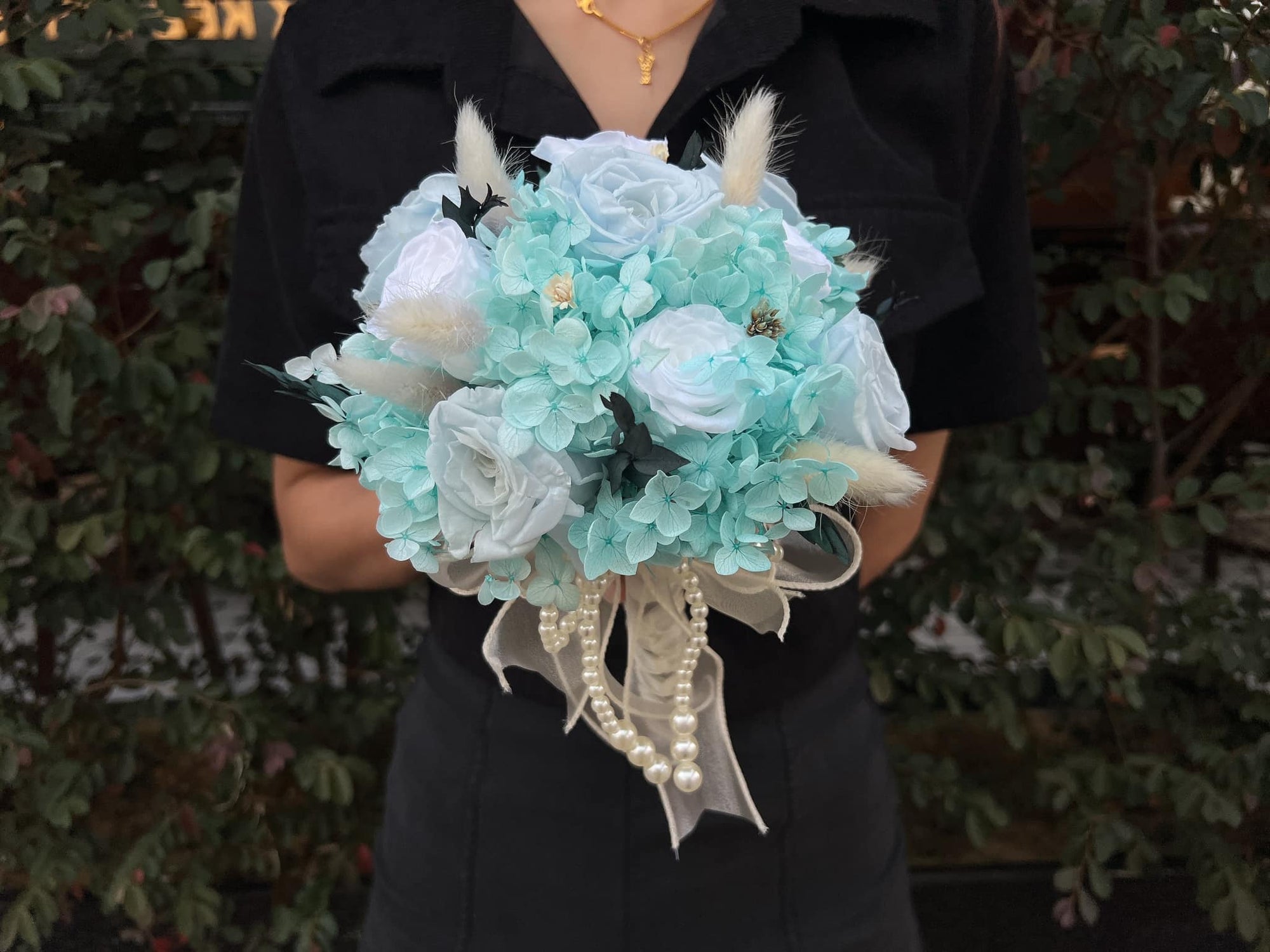 Lilac Whisper & Ocean Mist Bridal Bouquet