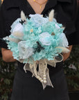 Lilac Whisper & Ocean Mist Bridal Bouquet