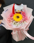 Pinkie Baby Breath Graduation Bouquet