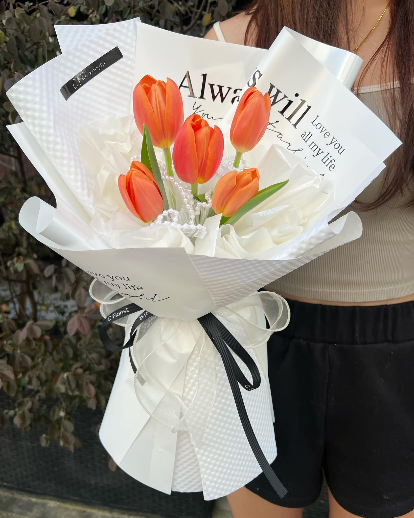 Bold Bloom Orange Tulips
