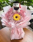 Pinkie Baby Breath Graduation Bouquet