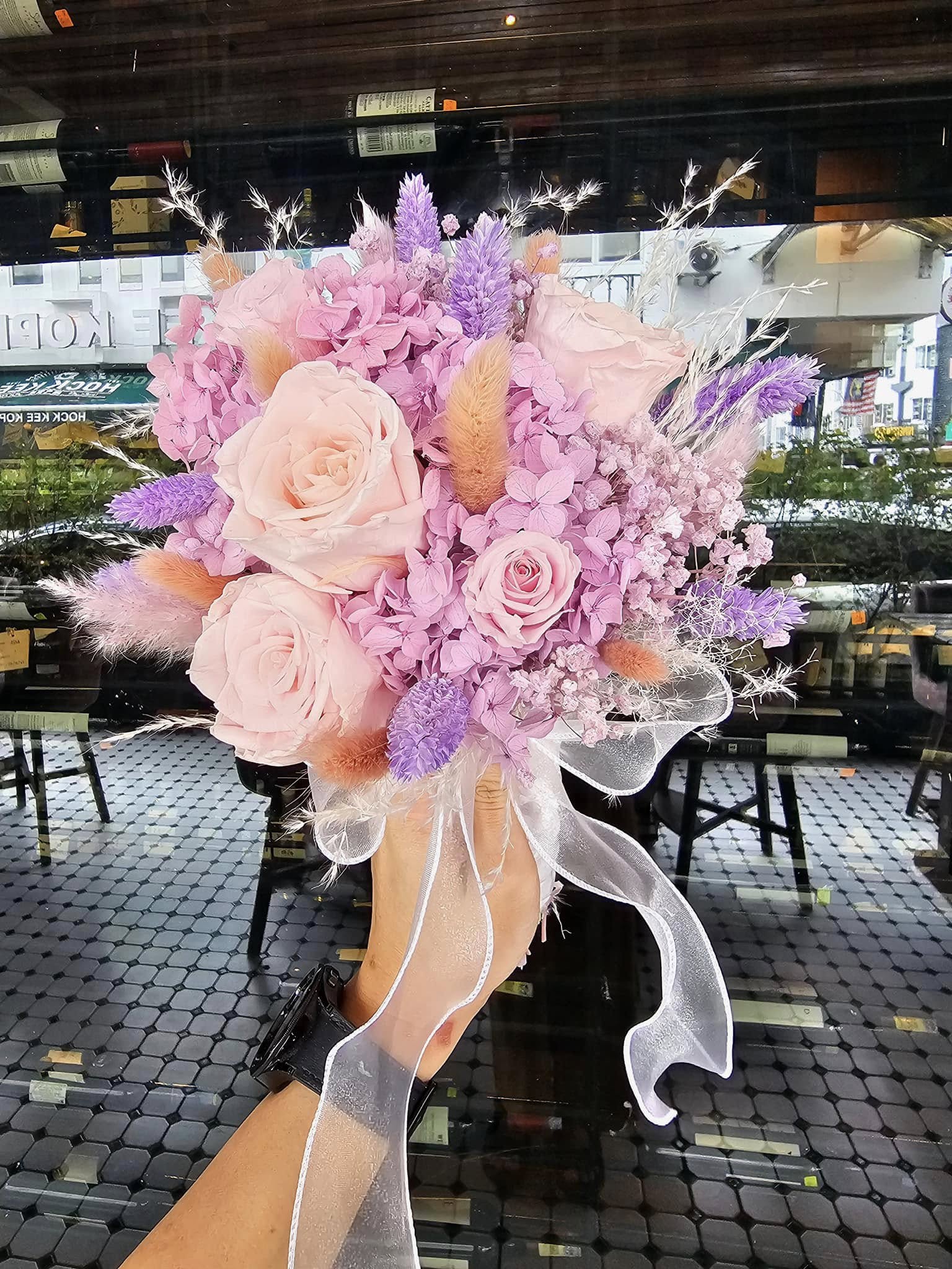 Lavender Blush Preserved Bridal Bouquet