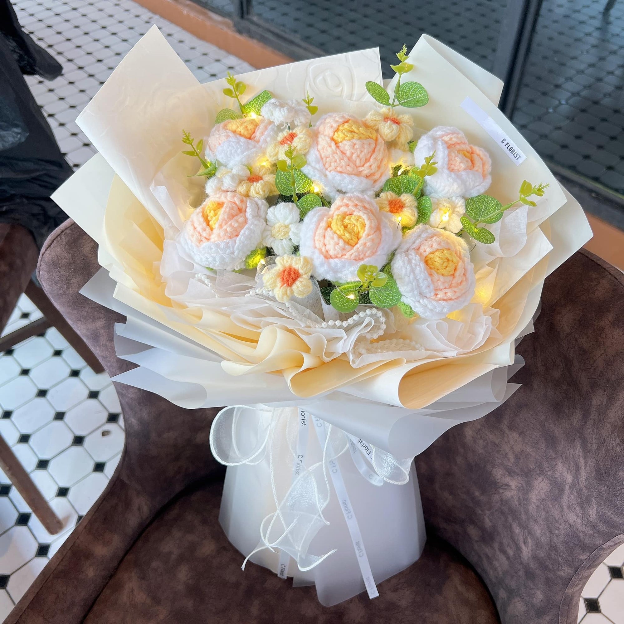 Rose Crochet Bouquet