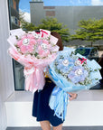 Twin PomPom Soap Graduation Bouquet
