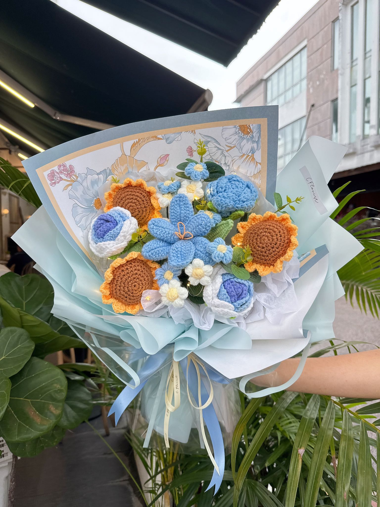 Mixture Large Crochet Bouquet