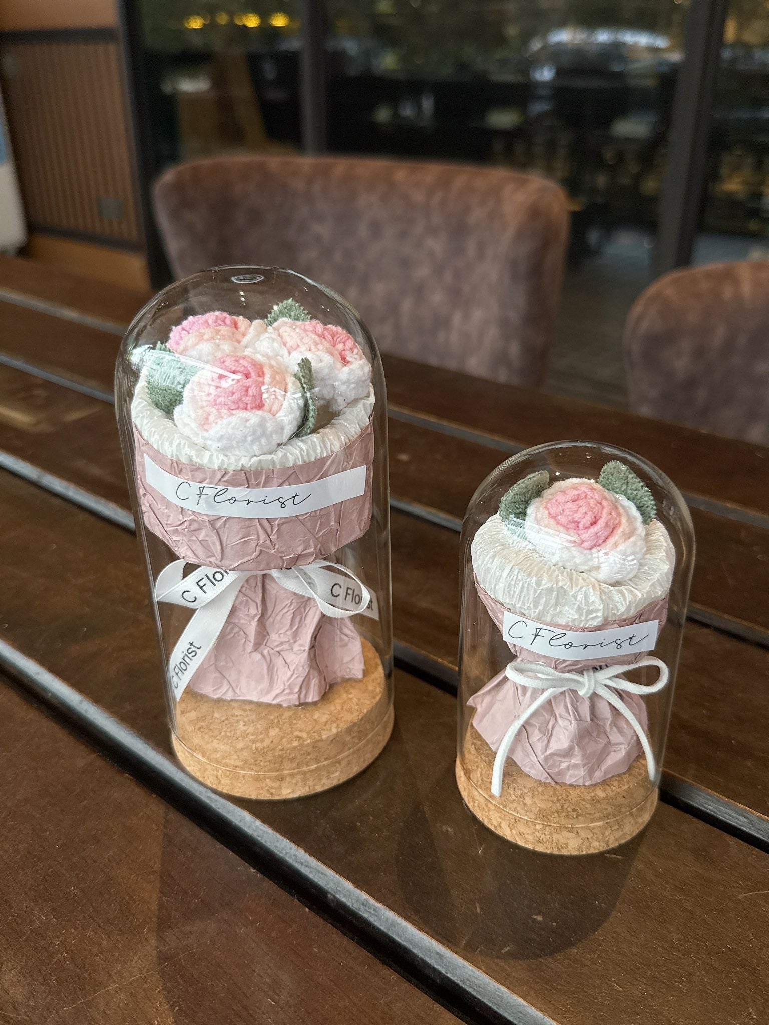 Only One & Trio Crochet Glass Jar