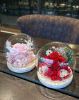 Single Preserved Rose Glass Jar