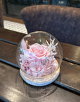 Single Preserved Rose Glass Jar