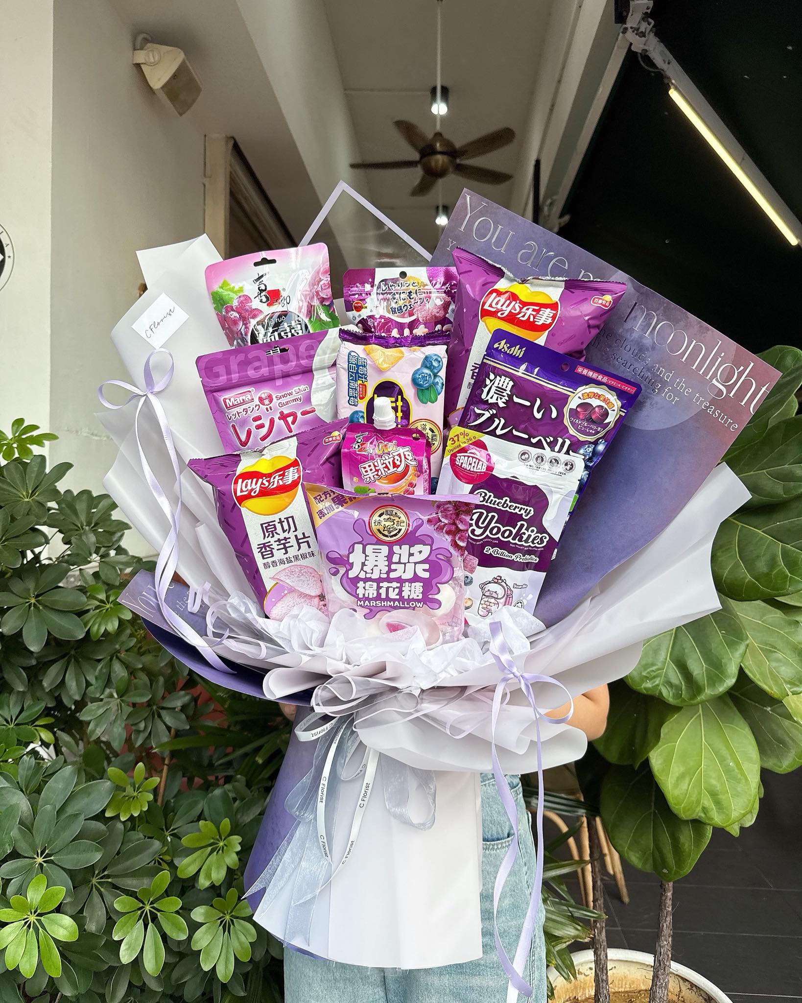 Purple Jumbo Snack Bouquet