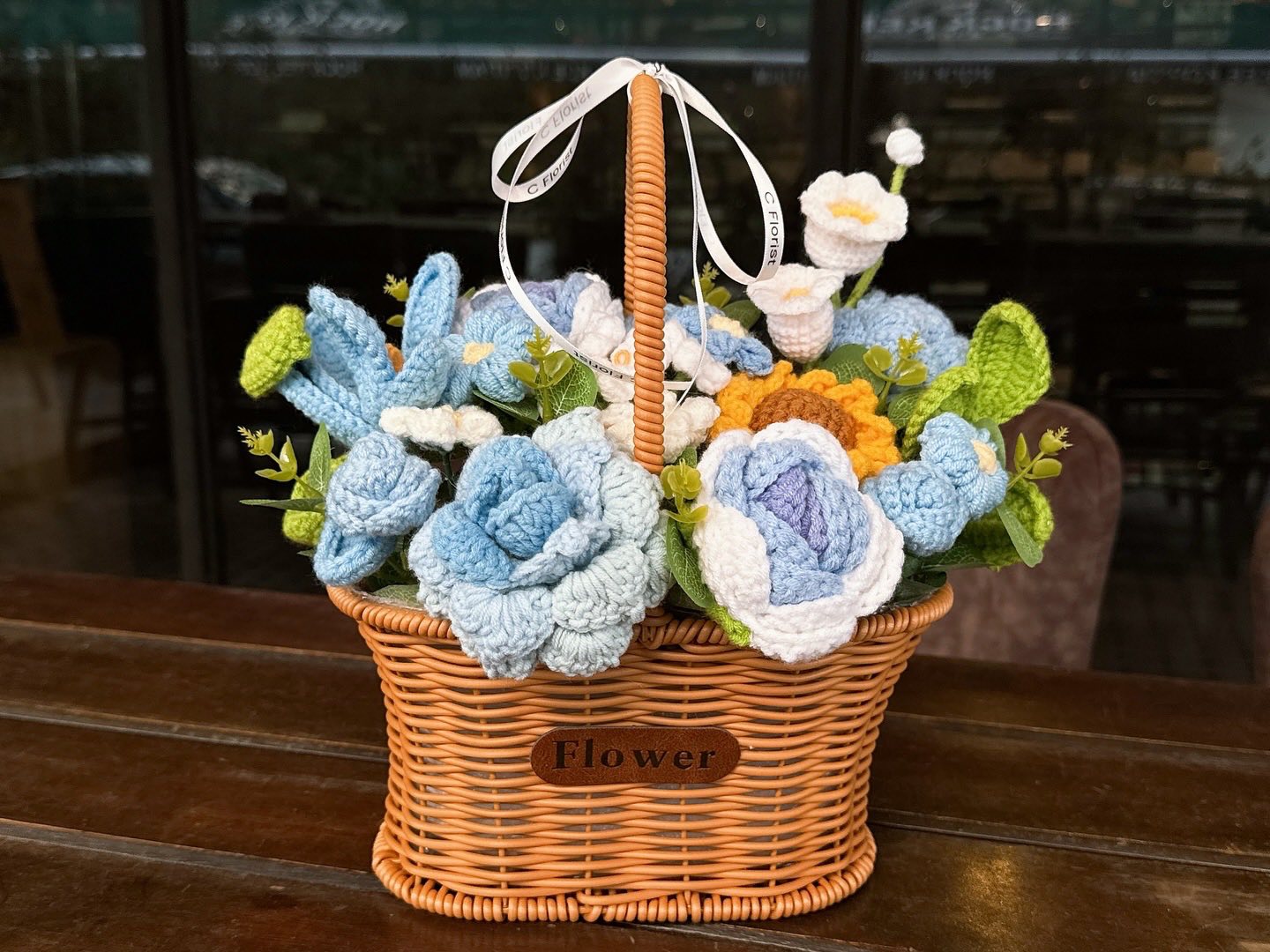Crochet Flower Basket