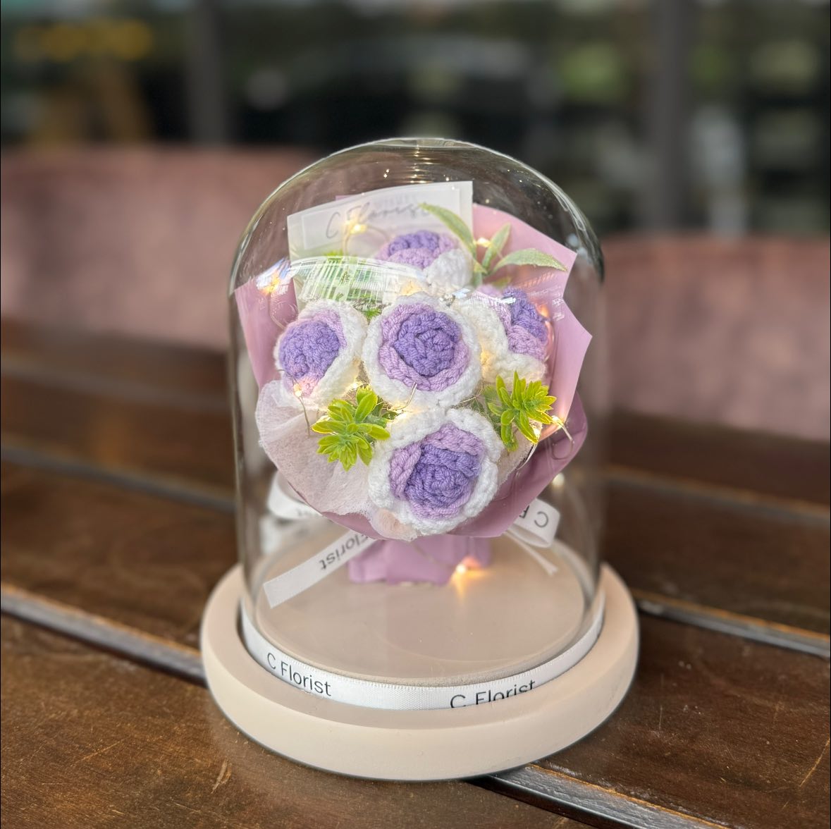 Mini Crochet Bouquet in Glass Jar
