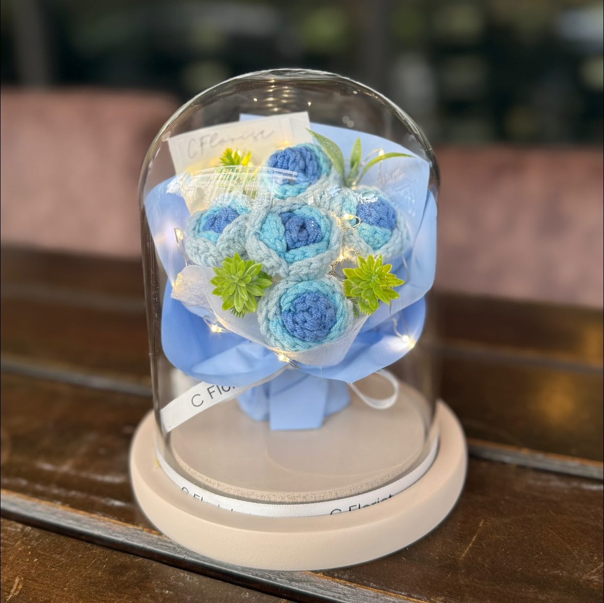 Mini Crochet Bouquet in Glass Jar