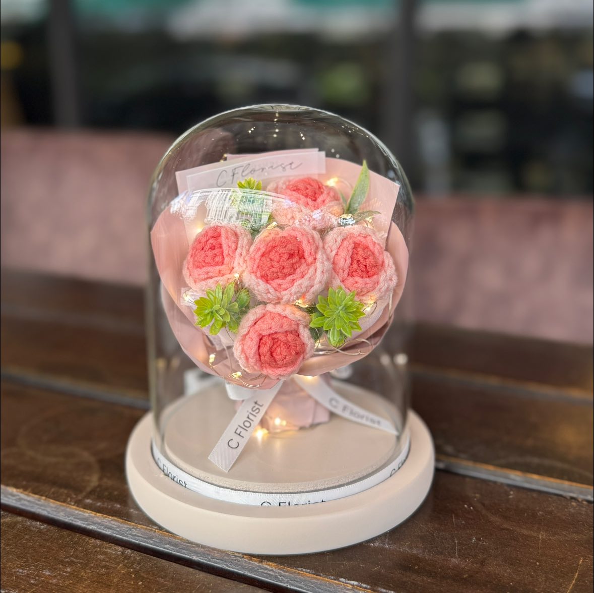 Mini Crochet Bouquet in Glass Jar
