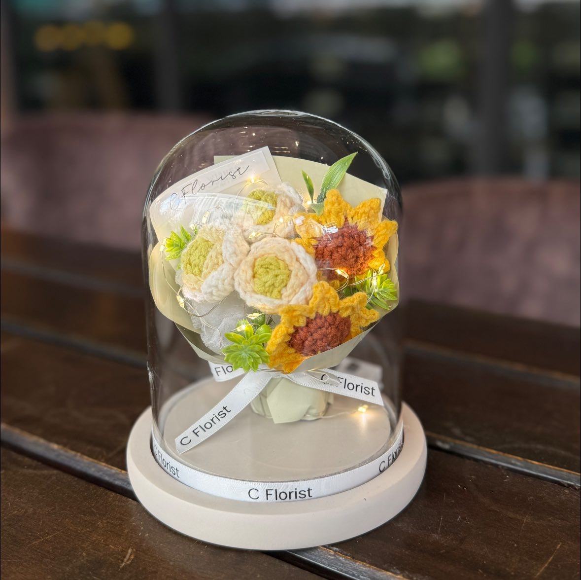 Mini Crochet Bouquet in Glass Jar