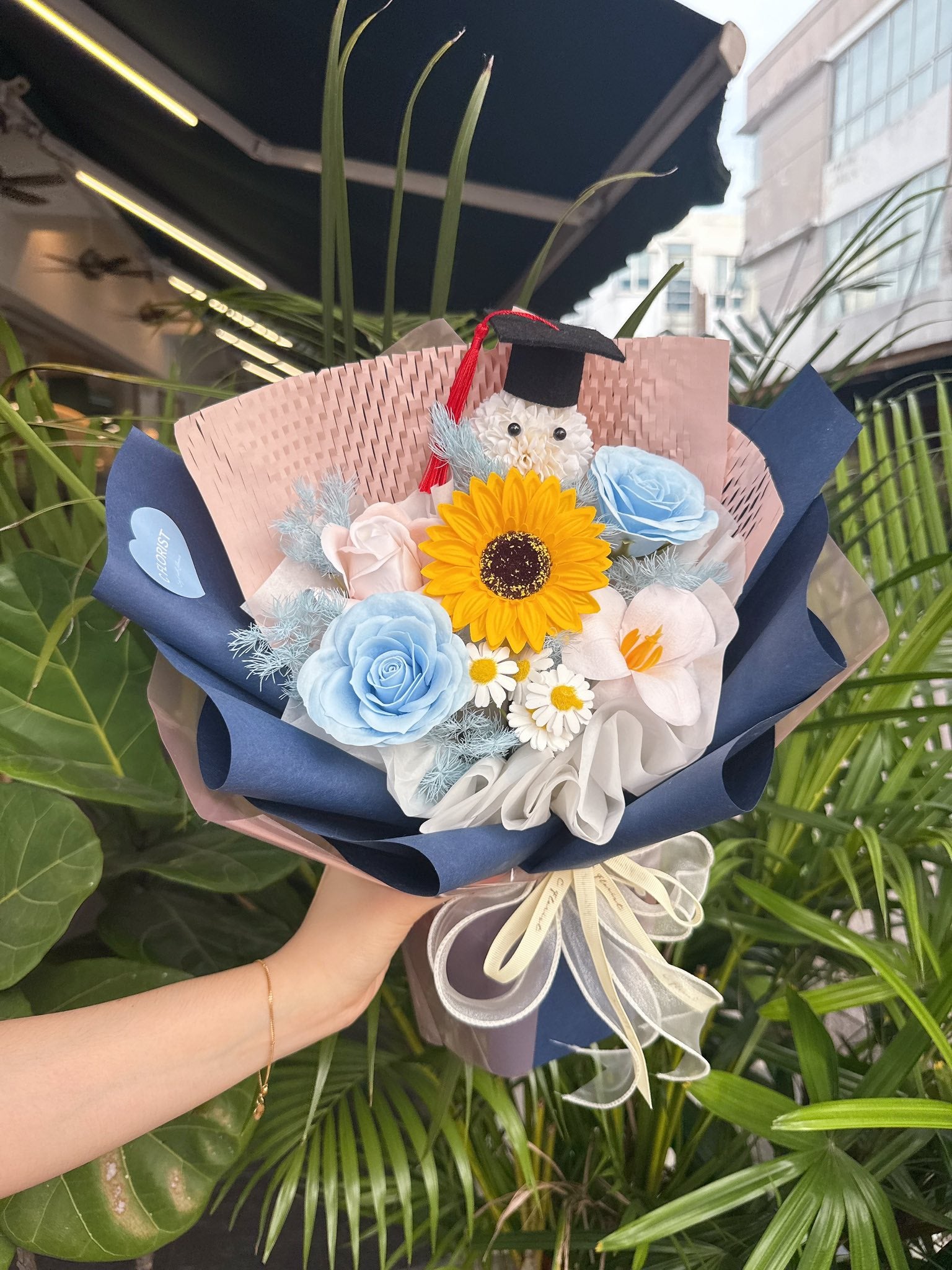 Pom Pom Soap Graduation Bouquet