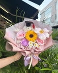 Pom Pom Soap Graduation Bouquet