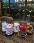 Preserved Rose Glass Jar