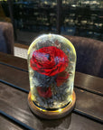 Preserved Rose Glass Jar